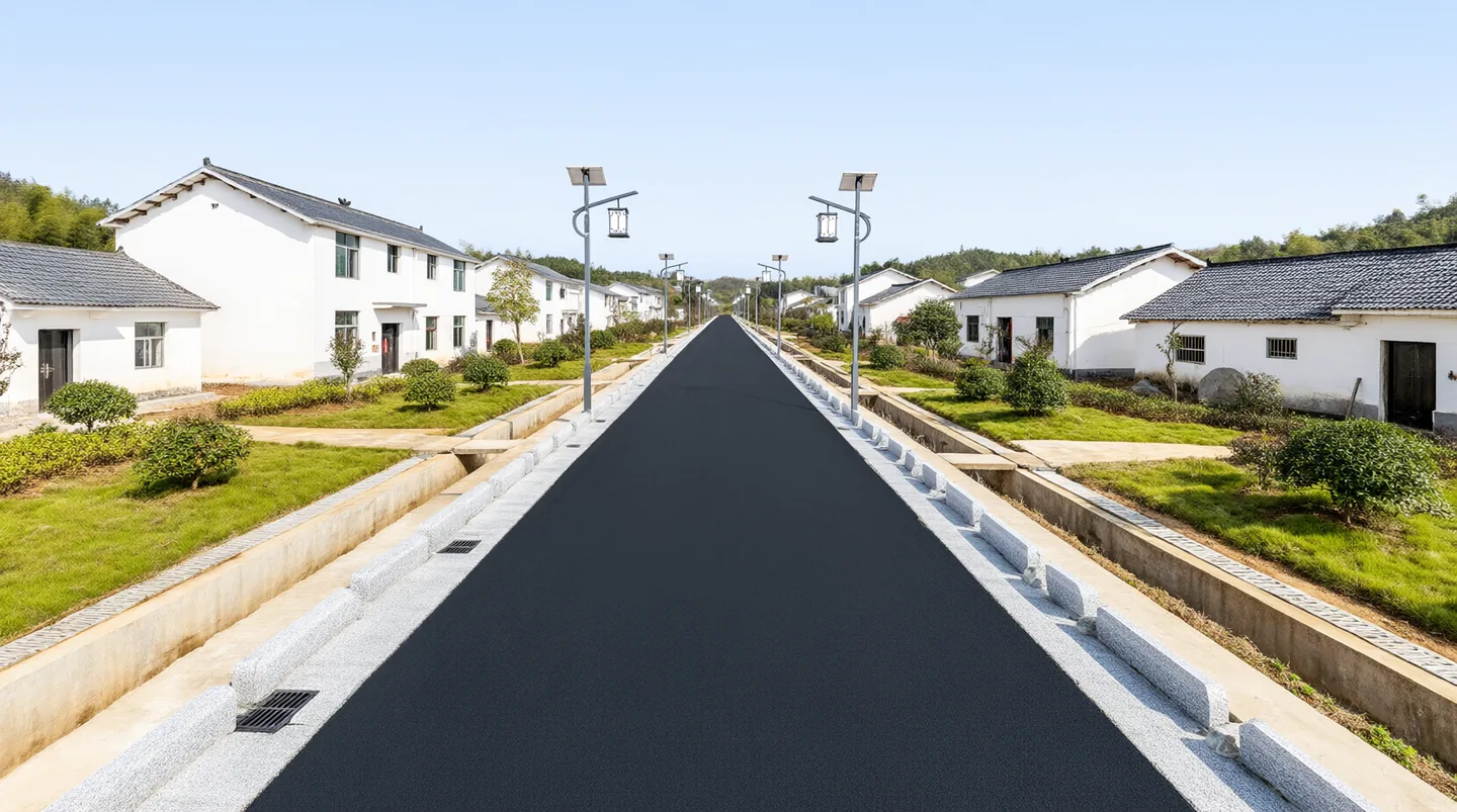 Qwen-Image-2.1 在 6GB 显存上生成的完工道路效果图